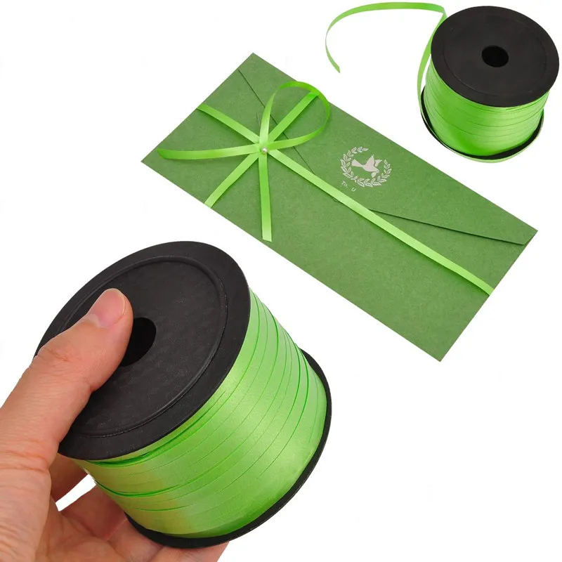 Tied Balloon Ribbon Tapes 1PCS 100yards 5mm diy wedding layout new room decoration accessories bows Gift birthday cake packaging ribbon decoration ribbon supplies wrapping ribbon