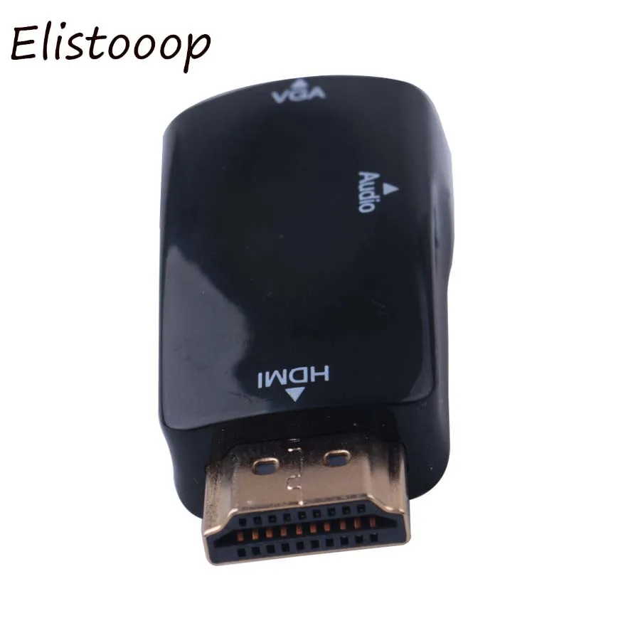  Hdmi a Vga Adattatore Cavi Audio Converter Maschio a Femmina Hd 1080P per Il Computer Portatile Del