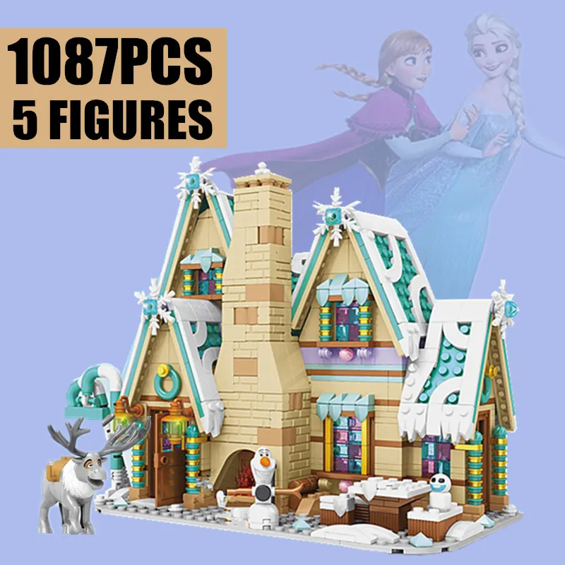 

New Elsa Princess ICE Castle Toys Anna Olaf City Fit Legoings Friends Building Blocks Bricks 10267 Christmas Girl Gift SY6580