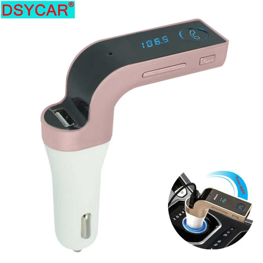 

1Pcs Useful Wireless In-Car Bluetooth FM Transmitter with USB flash drives /TF Music Player, Bluetooth Car kit USB Car charger
