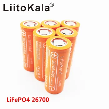 

Lifepo4 26700 3.2v 4000mah rechargeable battery accu lithium cell high capacity 10A pilas diy pack mod toys LiitoKala Lii-40E