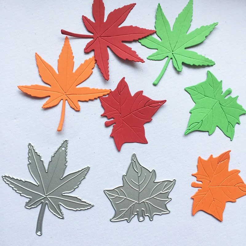 

Maple Leaves Branch Spring Metal Cutting Dies for DIY Scrapbooking Album Paper Card Decorative Craft Embossing Christmas Die Cut
