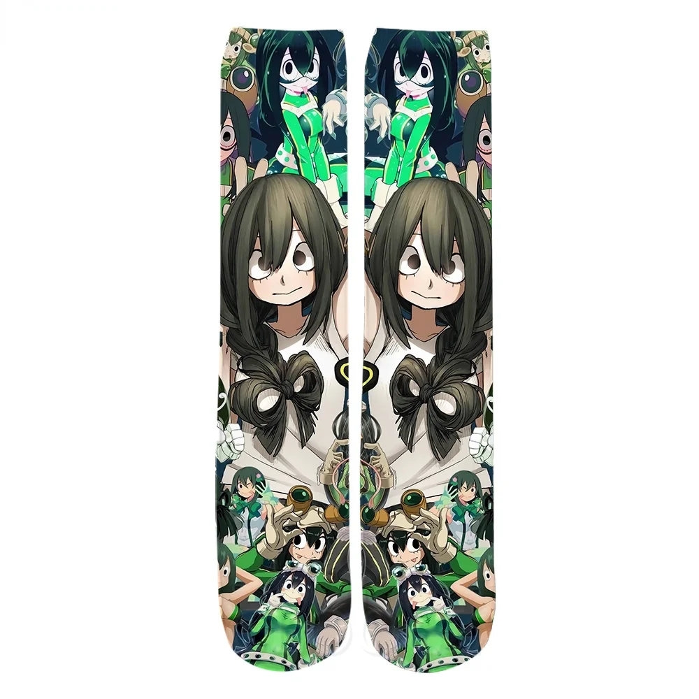 CLOOCL New Style Socks Anime My Hero Academia 3D Print Men's Women's Middle Tube Sock Streetwear Straight Socks Wholesale Socks new style 3 wire pro covert acoustic tube earpiece headset ptt mic microphone for motorola cls1110 cls1410 cls1413 cls1450 radio
