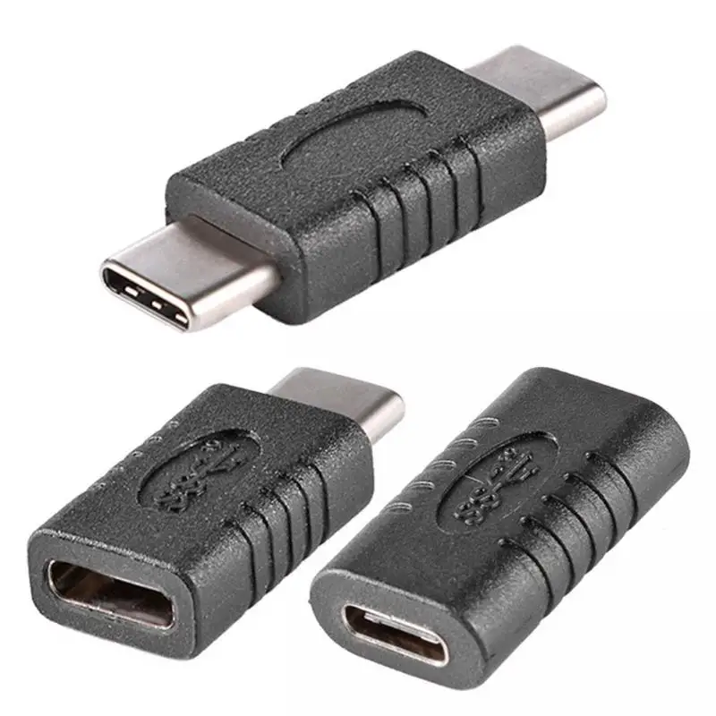 

3pcs Pack Type-C USB-C Extension Coupler Adapter USB 3.1 Male to Male Female Connector Connector Plug for Nintendo Switch
