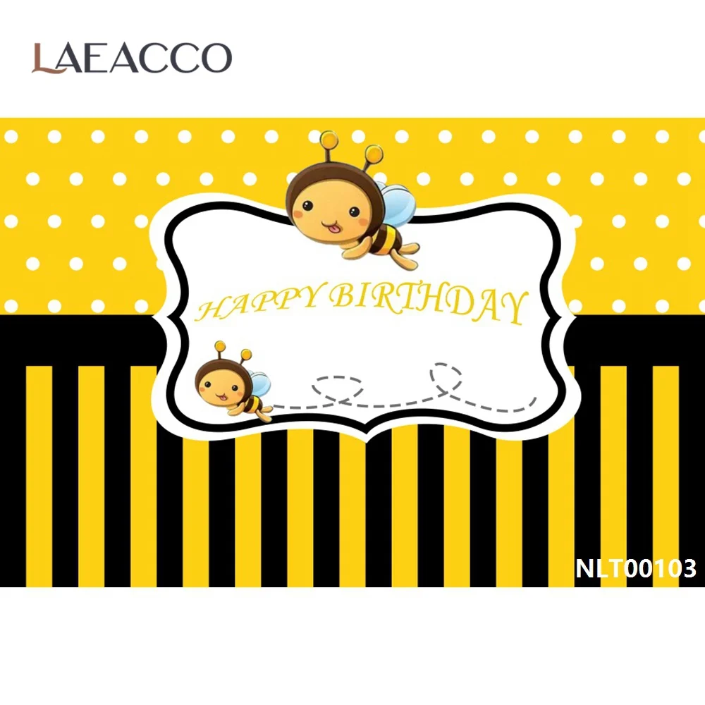 Laeacco Пчелка Sweet Love (Сладкая любовь) Для новорожденных и малышей День рождения