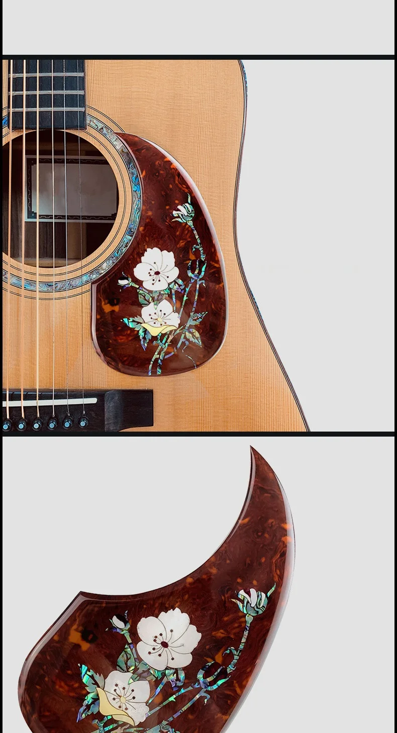 FLEOR 1 шт. самоклеящаяся Акустическая Гитара Pickguard целлюлоидная пластина для царапин толщина 2 мм для акустической гитары аксессуар