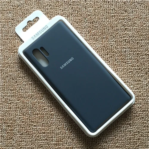 Samsung силиконовый чехол Galaxy S10 S9 S8 Plus Note 10 9 8 шелковистый мягкий жидкий силиконовый чехол для S7 Edge S10 5G N10 - Цвет: Dark Blue