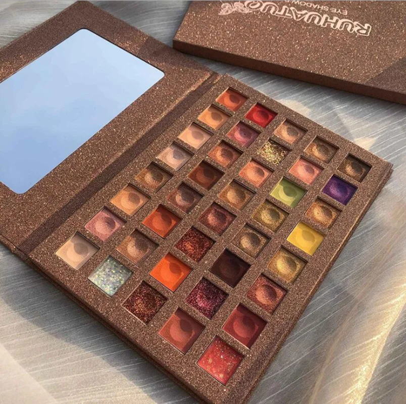 

Beginners Eyeshadow Compact INS Super Fire Potato Mash Shimmering Powder Sequin Dumb Pearly Lustre 40-Color Waterproof Domestics