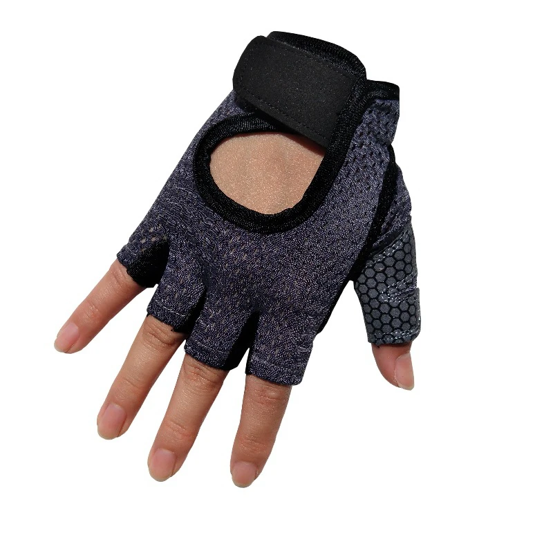 Professional Gym Fitness Gloves Power Weight Lifting Women Men Crossfit Workout Bodybuilding Half Finger Hand Protector (14)