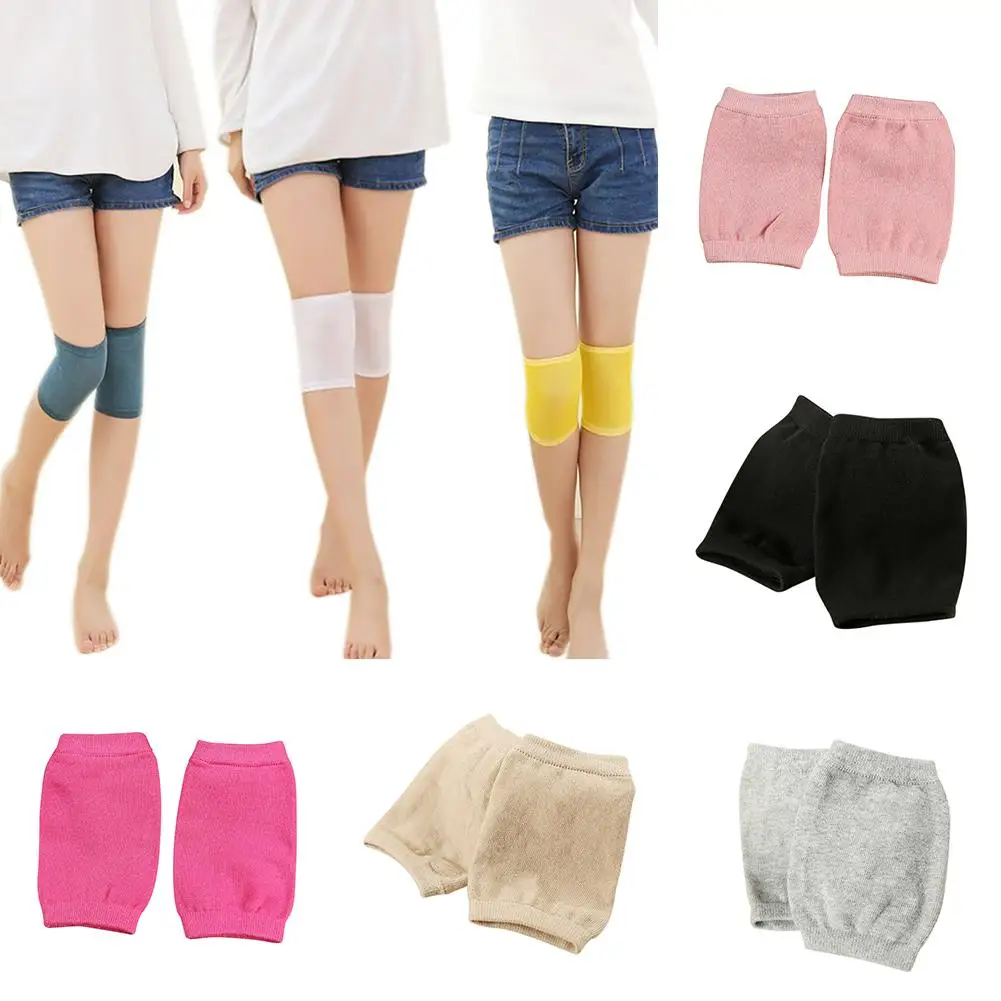 All-match Thermal Knee Sleeve Knee Brace Pad Women Plain Leg Warmer Protector