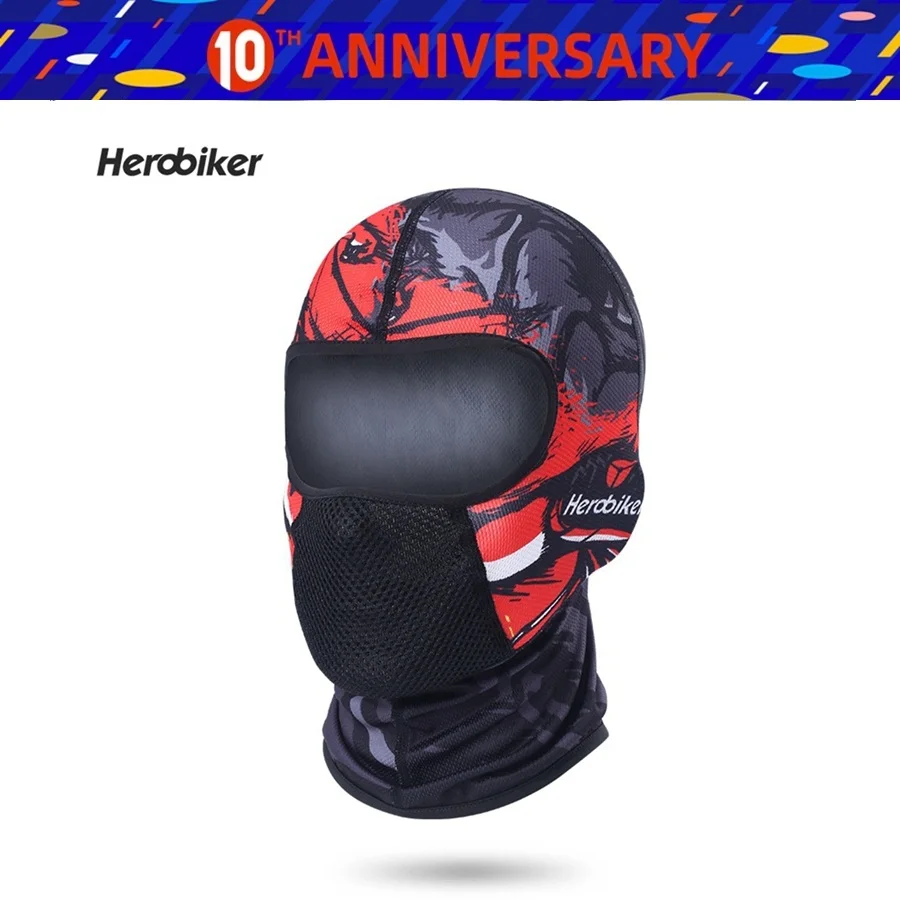 

Бесплатная доставка, 1 шт., пылезащитная дышащая хлопковая Балаклава для мотоциклетного шлема HEROBIKER, защитное покрытие на все лицо