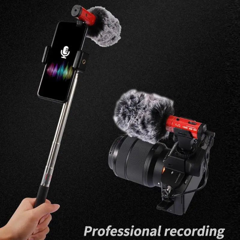 MIC-07 Pro спортивная камера микрофон видео HD стерео видеокамера интервью микрофон Поддержка дропшиппинг