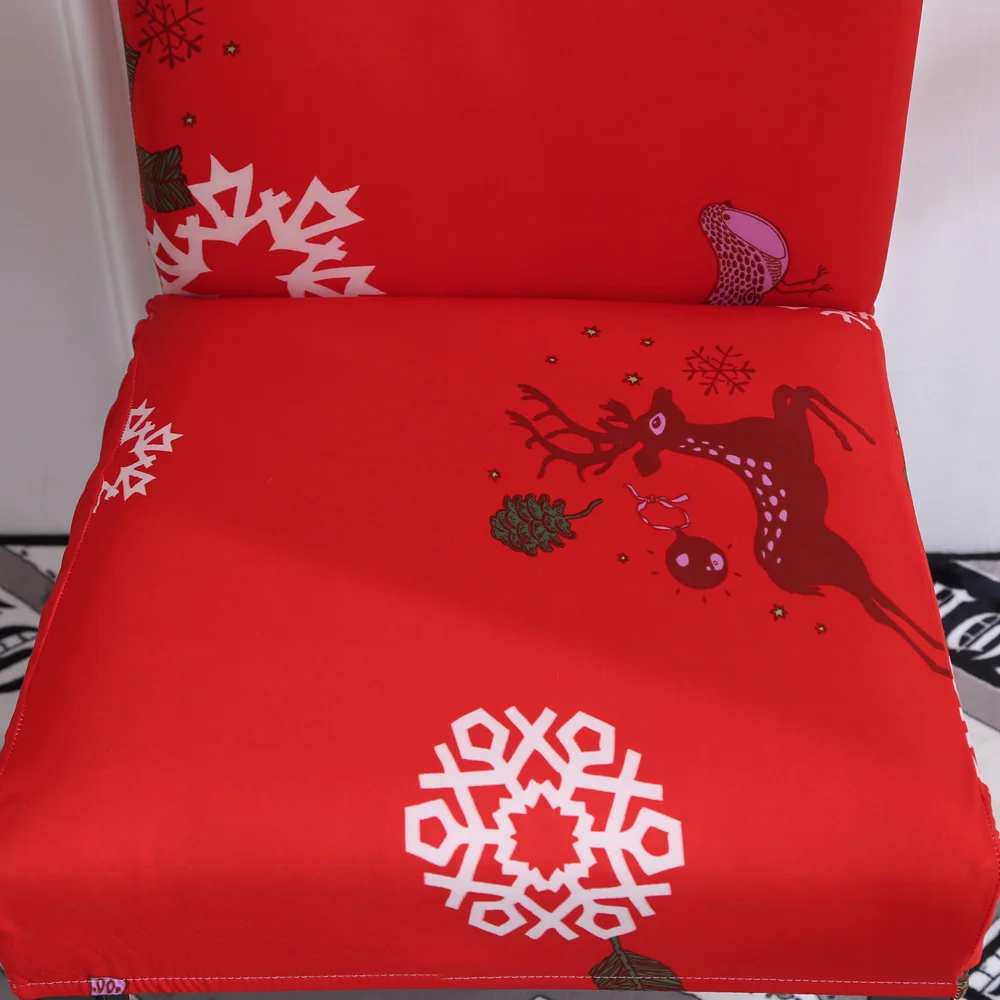 Dining Chair Cover Restaurant Chair Cover Home Decoration Party Christmas Decor Removable Polyester Fiber(Polyester