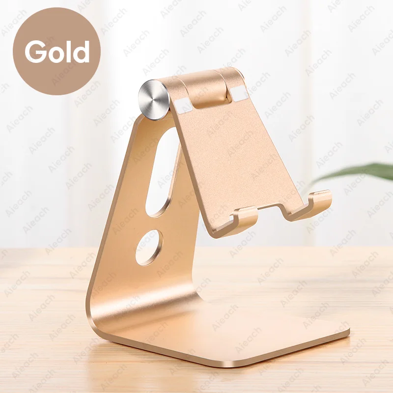 Gold Универсальная настольная подставка для планшета для iPad 7,9 9,7 10,5 11 дюймов металлический вращающийся держатель для планшета для samsung Xiaomi huawei Phone Tablet - Цвет: Gold