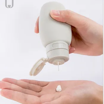 

Bathroom Silicone Filling Bottle Outgoing Travel Portable Leakproof Lotion Shampoo Shower Gel Liquid Packer Lotion Press Bottle