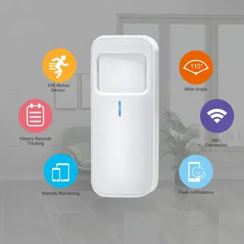 

Tuya Smart Motion PIR Sensor Detector WIFI Movement Sensor Smart Life APP Control Smart Home Wireless Home Security System