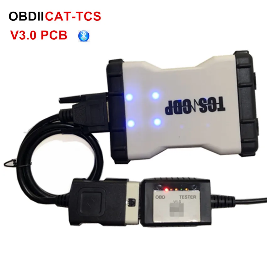 2017 1 новейший TCS Bluetooth + V3.0 сканер PCB 2016 keygen OBDIICAT Мультиязычный для автомобилей и