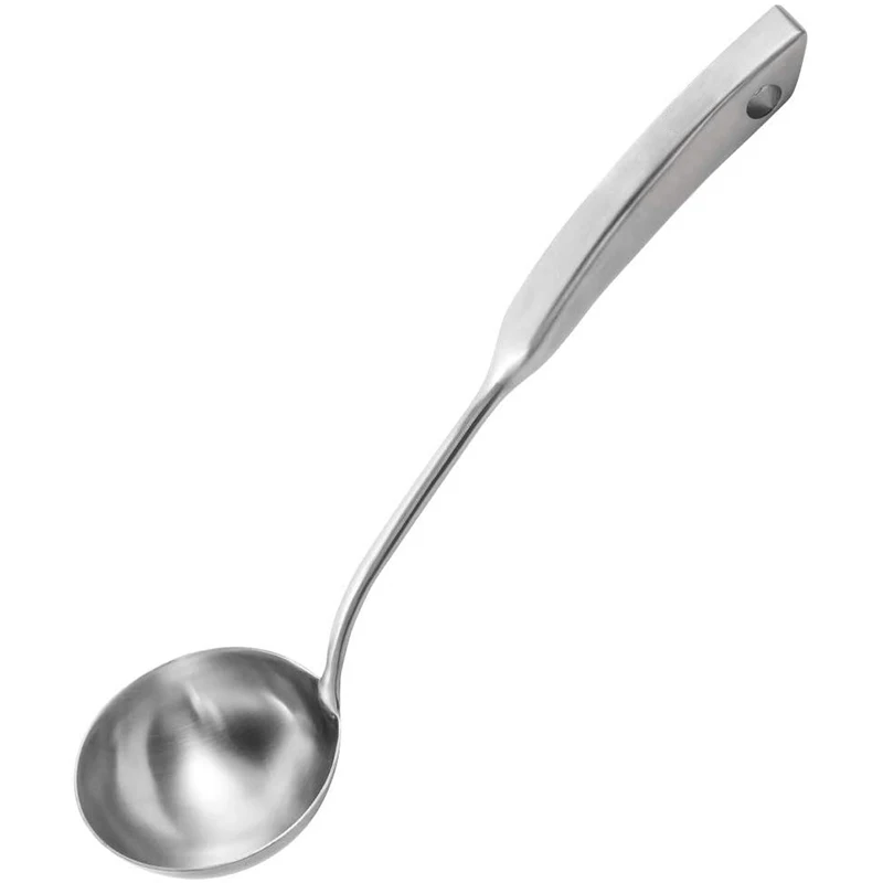 304 ковш из нержавеющей стали с вакуумной ручкой, удобная ручка, кухонный гаджет