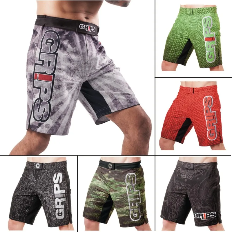 MMA Camouflage fitness ferocious Grips geometric boxing shorts Tiger Muay Thai mma shorts boxing clothing fight shorts sanda