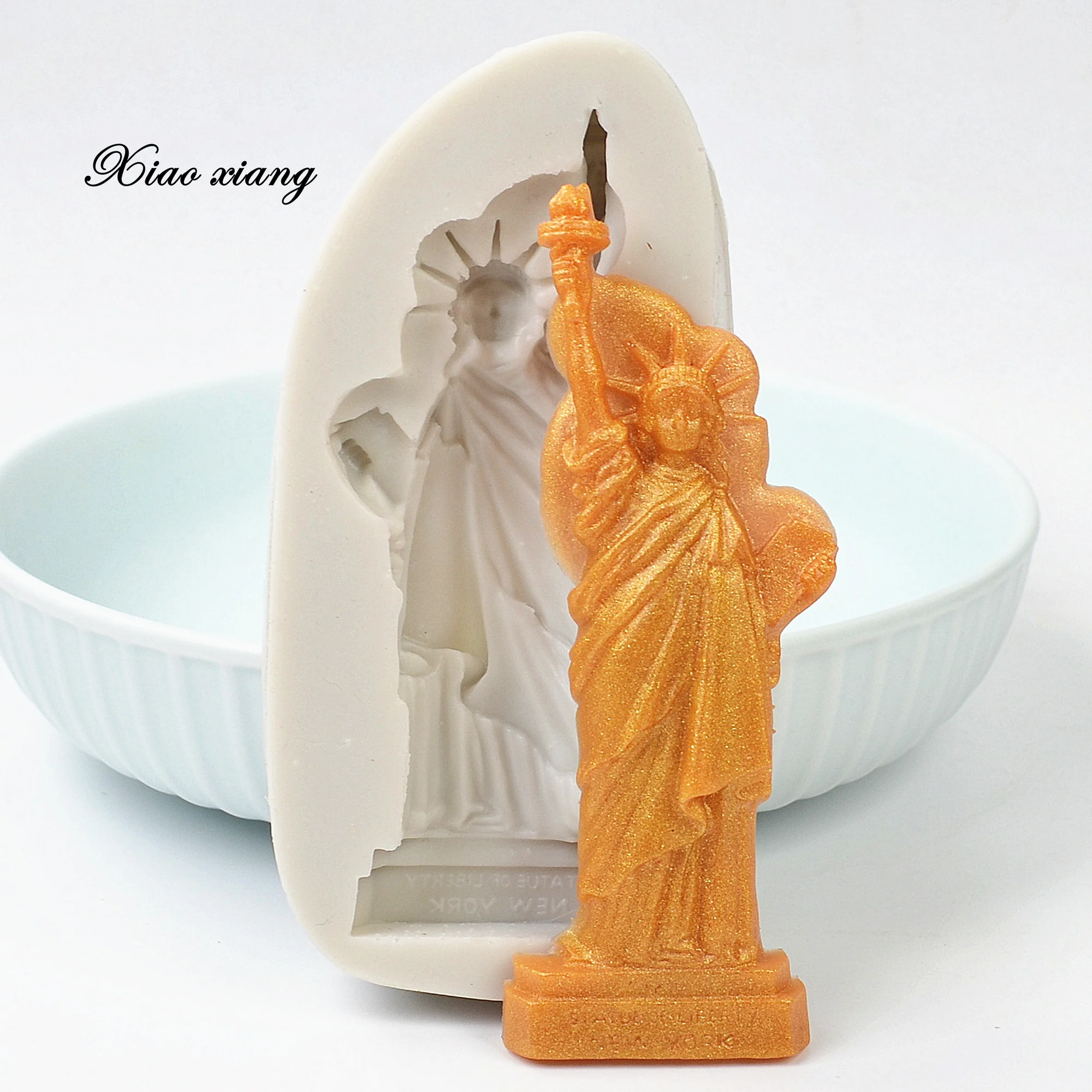 

3D Statue of Liberty Silicone Cake Molds For Baking Chocolate Fondant Molds Cake Decorating Tools Candy Polymer Clay Moulds
