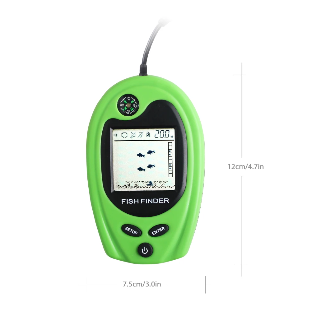 

Hot New FF818 Portable Wired Fish Finder Sonar Sounder Fish Alarm Fishfinder 100M Fishing Echo Sounder Detector for Pesca