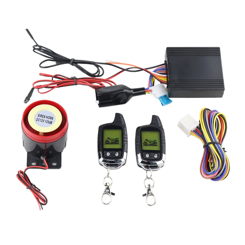 ROSEBEAR Antitheft Alarm Systems,12V Motorcycle Bike Anti-Theft Security Alarm System Lock with Easy Arming/Disarming Double Remote Control High Power Speaker Security Kit ROSEBEAR Antitheft Alarm Systems,12V Motorcycle Bike Anti-Theft Security Alarm System Lock with Easy Arming/Disarming Double Remote Control High Power Speaker Security Kit