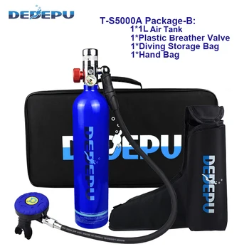 

DEDEPU 1L spare air tank single oxygen cylinder scuba tank diving equipment