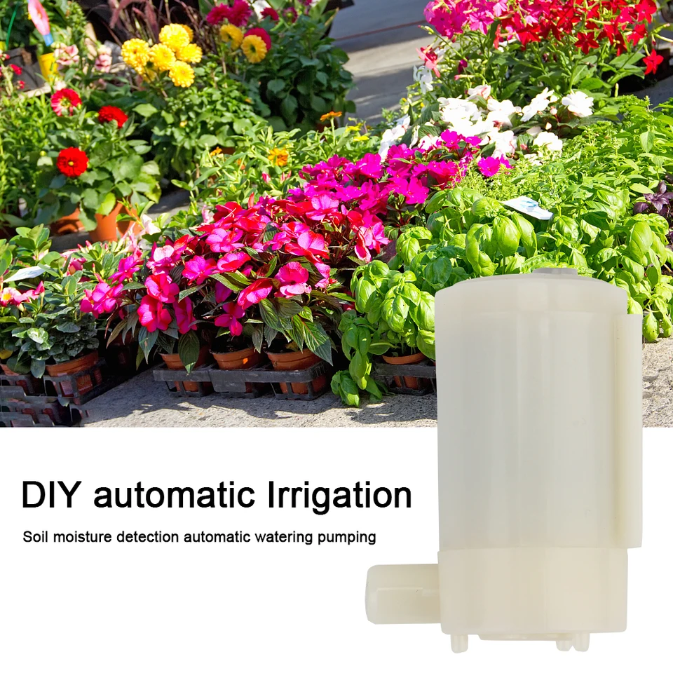 Kit D'arrosage Automatique DIY - 4 Capteurs D'humidité + 4 Mini Pompes + Relais 4 Canaux + Tuyau 4m