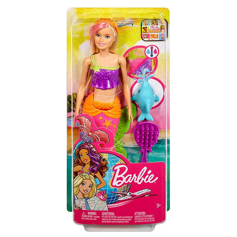 Бренд Барби, радужные огни, кукла Русалочка, особенности, кукла Русалочка, кукла Барби, девочка, подарок на день рождения, игрушки для девочек, подарок, Boneca