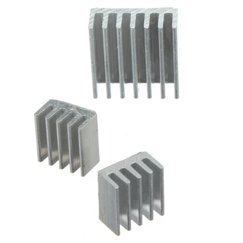 

3PCS One Set Aluminum Heatsink Cooler Adhesive Kit Sink for Cooling Raspberry Pi heatsink