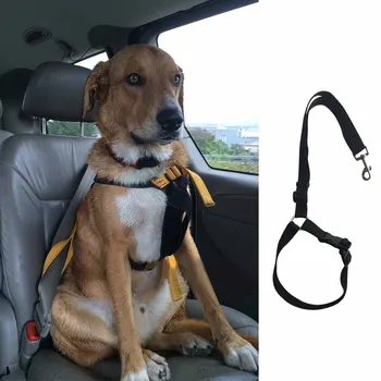 

Adjustable Polypropylene Puppy Seat Belt Harness Car Dog Safety Rope Leash Leads Safety Belt Adjustable Pet Seatbelt for Vehicle