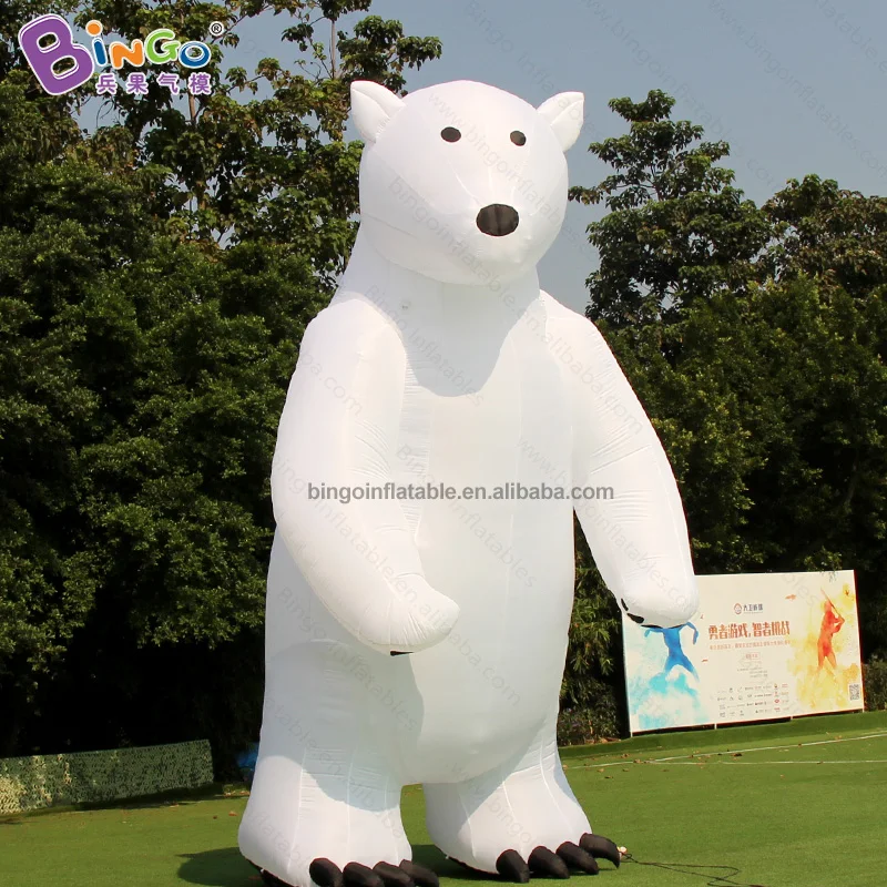 Бинго®6 м высокий надувной белый медведь надувной воздушный шар Антарктика/модель животных для охраны окружающей среды