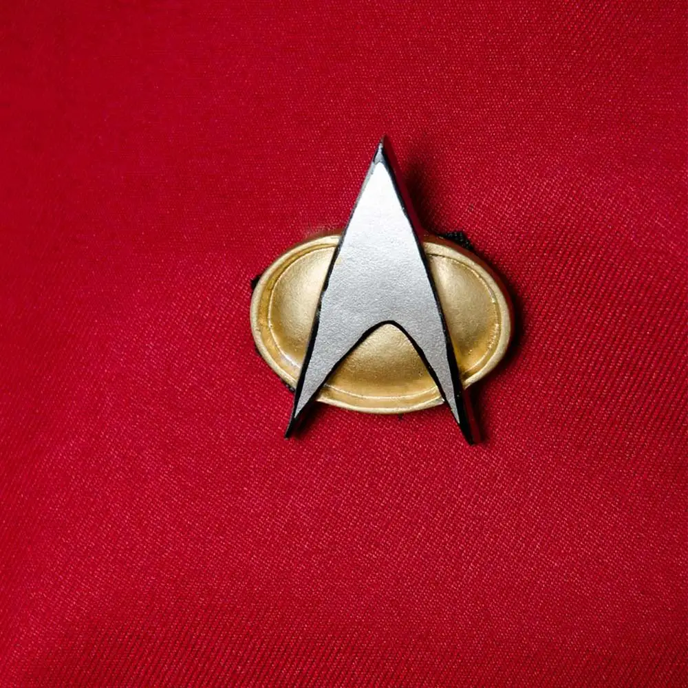 Trek костюм нового поколения Звезда косплей TNG Красная Униформа Жан люк Пикард
