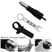 

Electric Rivet Adapter Kit Cordless Electric Drill Electric Nut Rivet Insertion Tool For Drawing 2.4/3.2/4.0/4.8mm Blind Rivets