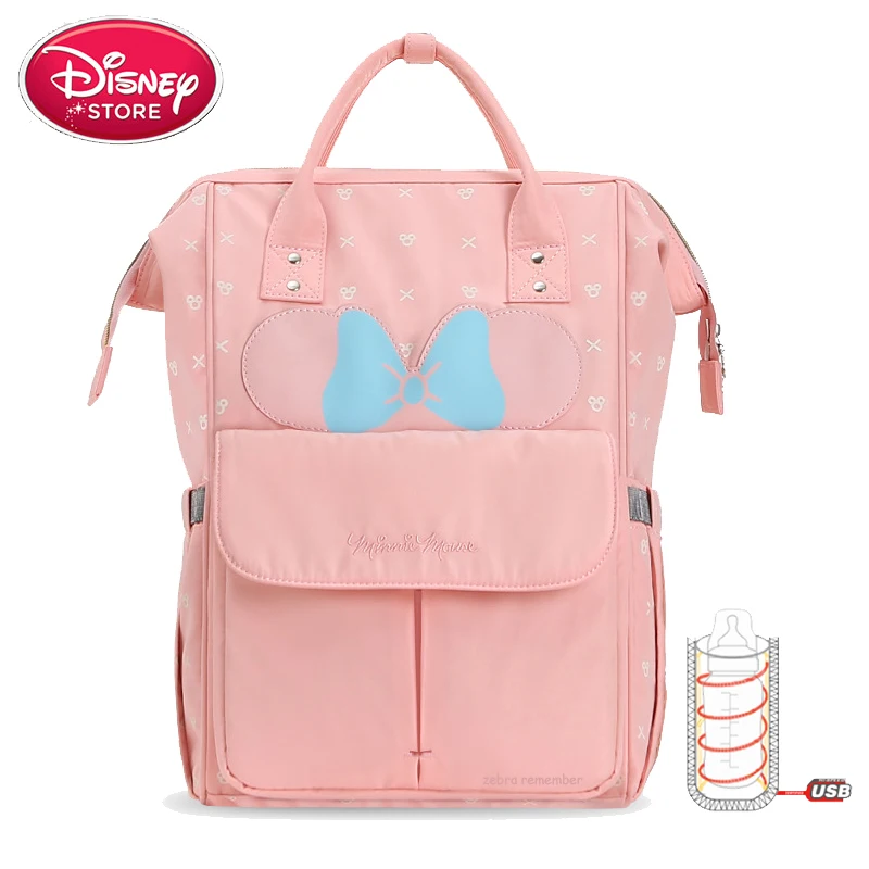 Сумка для подгузников disney, usb-утеплитель, рюкзак для мамы и ребенка, сумка для ухода за ребенком, дорожная коляска, сумка для подгузников