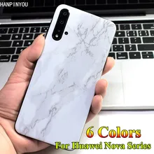 Para Huawei Nova 5 4 3 3e 3i 4e 5i Pro Vintage mármol contraportada película protectora calcomanías pegatina de piel protector (no una funda)