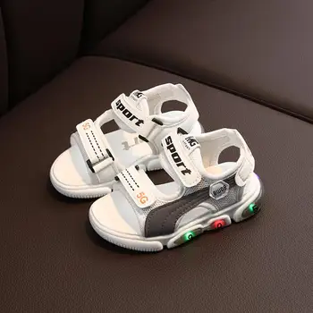 

Light Sandals Toddler Baby Girl Shoes Children Baby Girls Sport Sandals Sneaker Kids Led Light Up Sandals Soft