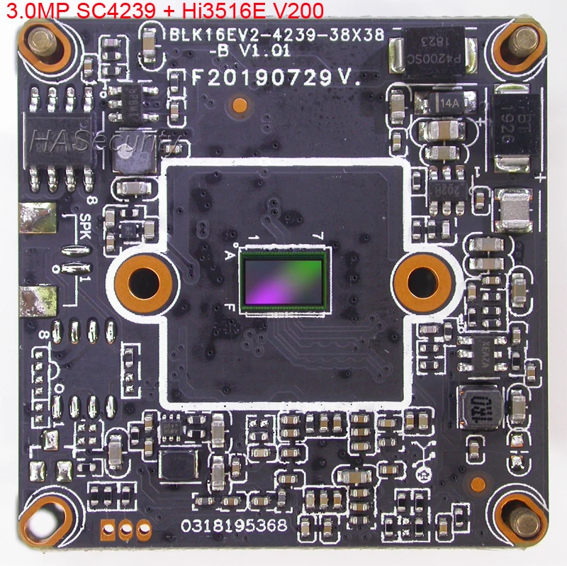 IPC H.265 3 мегапиксельный Звездный светильник 1/2.7 &quotSC4239 CMOS датчик изображения + Hi3516E