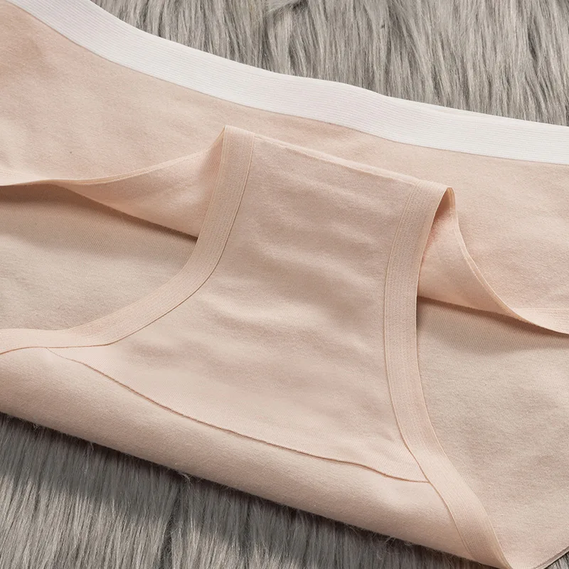 Сексуальные трусики женское нижнее белье хлопковые однотонные Трусики средней