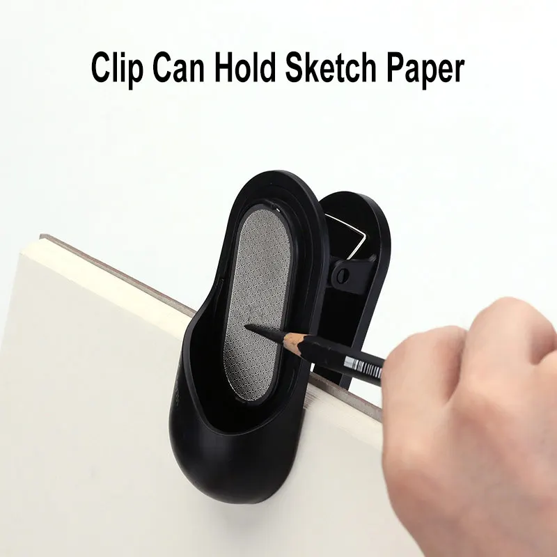 Multifunction Art Sketch Pencil Graphite Charcoal Carbon Stick Rod Sharpener Grinder With Easel Clip For Drawing Paper Holder