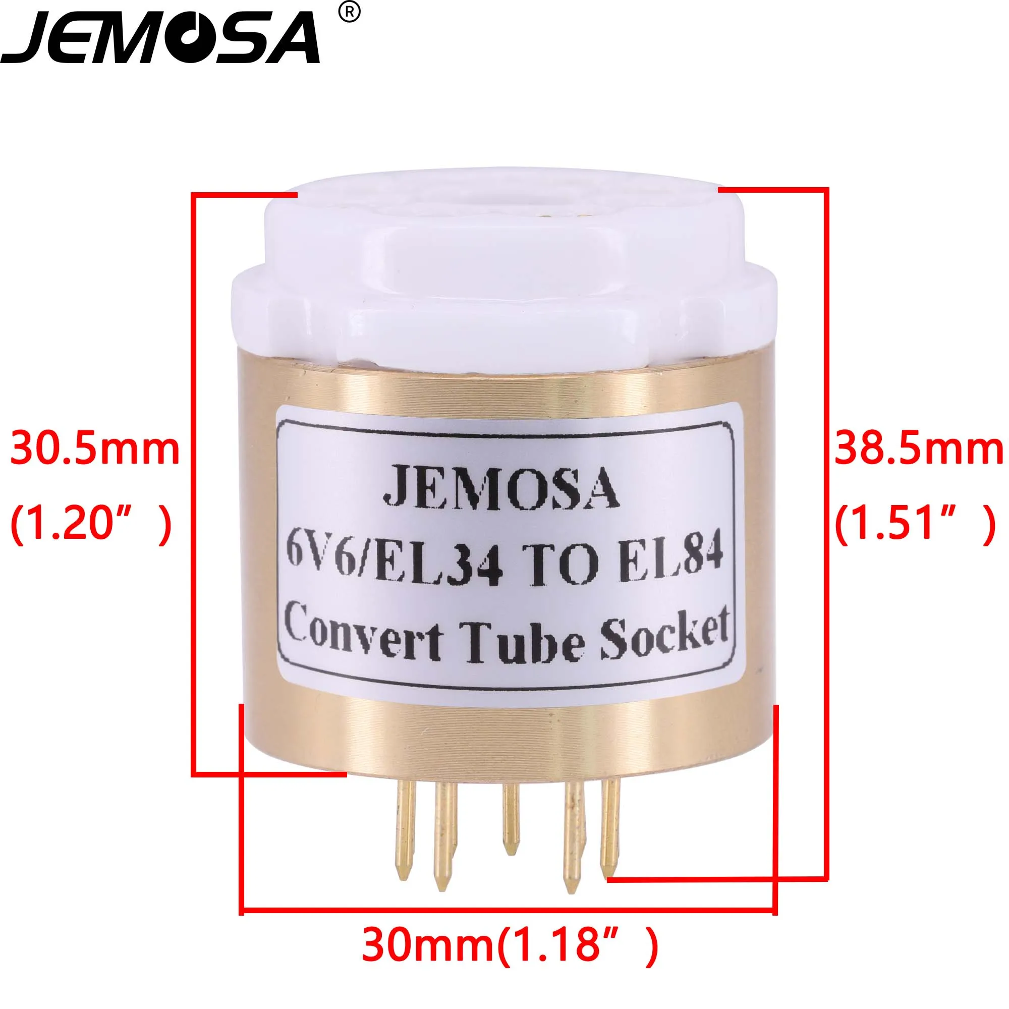 Adaptador do Soquete do Tubo de Vácuo Amplificador Audio Hifi do Tubo do Vácuo Soquete do Conversor 6v6 6l6 6p3p 6p6p El34 a El84 6bq5 6p14 6p15 1pc - Image 3