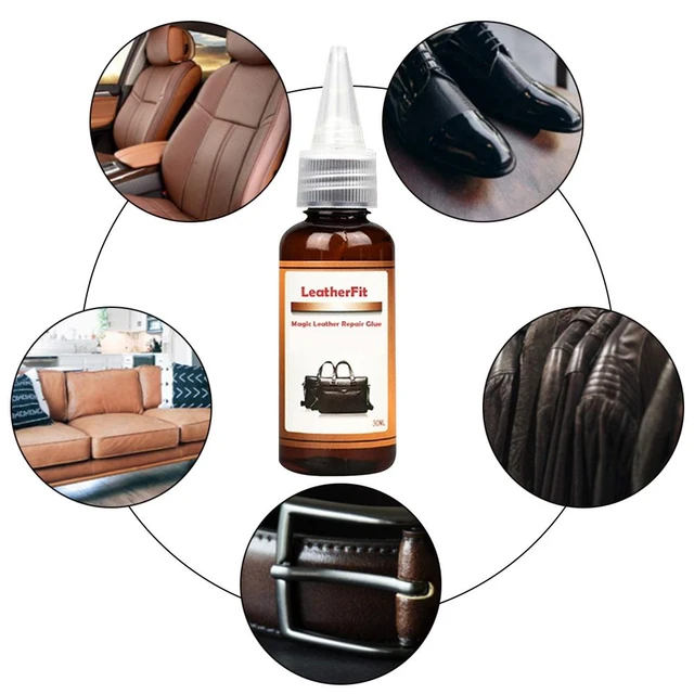 30ml/50ml Leather Repair Glue Adhesive Practical Leather Restorer Fluid For  Furniture Car Seats Sofa Purses Bags Jackets Coats - AliExpress