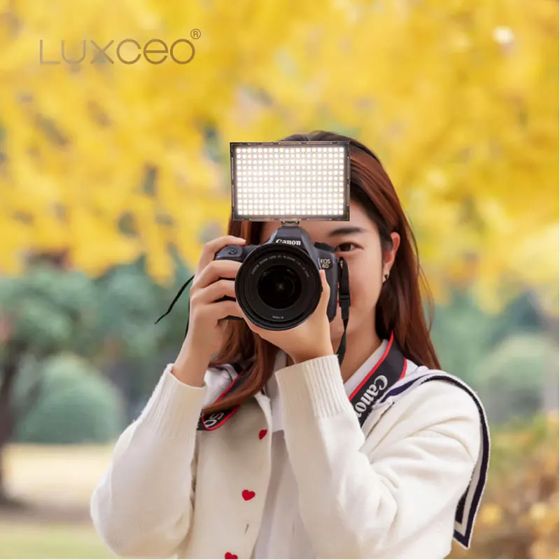 LUXCEO профессиональный светодиодный светильник для фотосъемки 1000LUX 9 Вт 4000 мАч/7 4 В