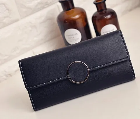 

2020 Fashion Japanese And Korean Style Long Wallet New Style WOMEN'S Buckle Leather Wallet Cute Clutch-Wallet Mobile Phone Bag