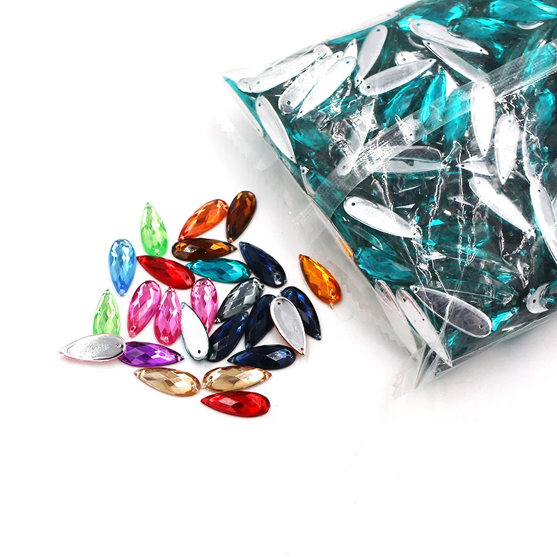 

Большая сумка Оптовая 7x28 мм 8x21 мм Высокое качество DR акриловая плоская обратная сторона пришивные стразы Diy аксессуары для одежды