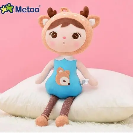 Metoo Angela doll 50cm kawaii Stuffed Plush Animals Cartoon Kids Toys Birthday gift Koala Panda Deer bee ladybug sheep - Цвет: deer