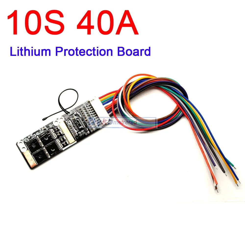10S 36V 40A литий ионная литиевая Защитная плата BMS 3 7 V для радиоуправляемого пылесоса