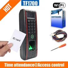 ZK-control de Acceso de huella dactilar, lector de tarjetas RFID TCP/IP ZK OF107, tiempo de asistencia biométrico, IP65, resistente al agua