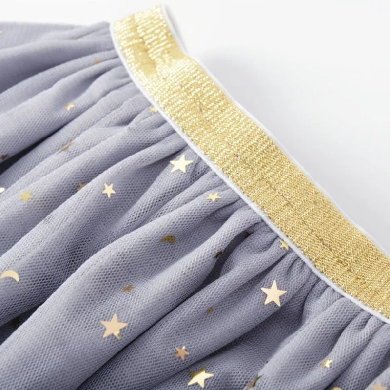 Baby Girls Tutu Skirts Shining Stars Ball Gown Cotton Pettiskirt Toddler Girl Ballet Cute Party Dance Skirt Kids Clothing