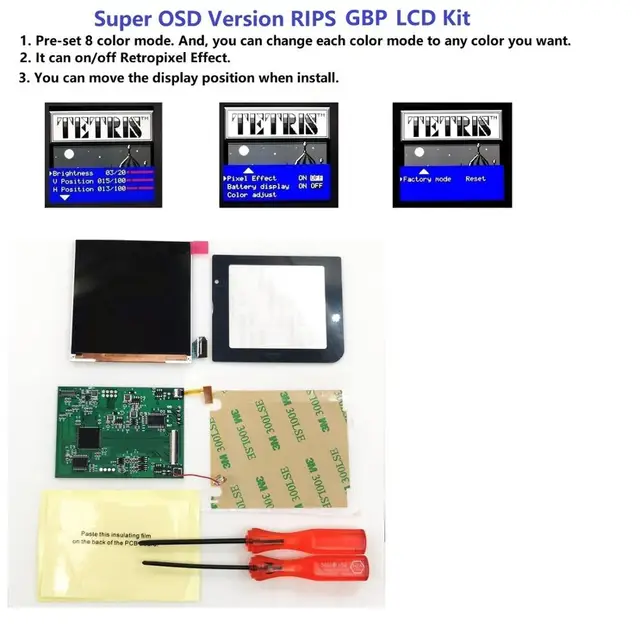 gameboy pocket lcd screen factory